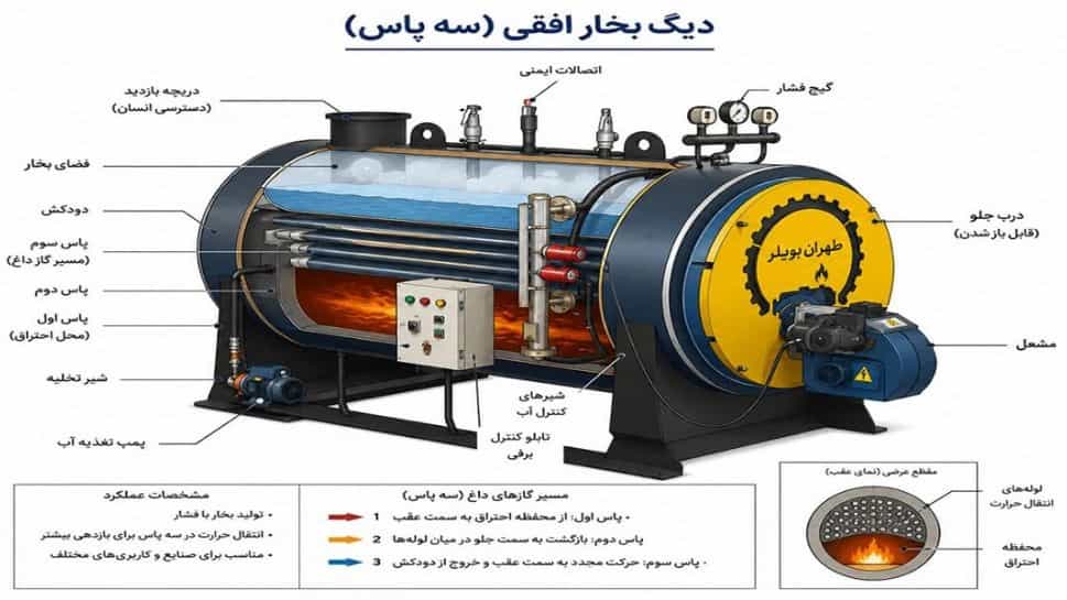 علت خاموش شدن مشعل دیگ بخار با راهنمای تعمیر قطعات
